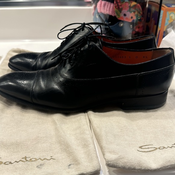 Santoni Danby Cap Toe Oxford Shoes - Picture 6 of 10